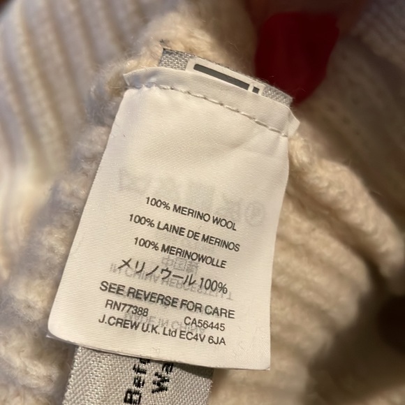 Madewell Boatneck Button Shoulder Wool Sweater Ivory - Picture 7 of 11